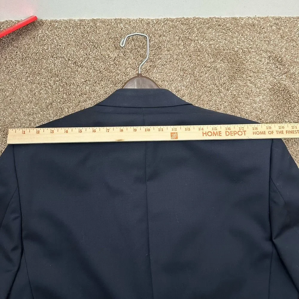 Lauren Ralph Lauren Navy Blue‎ Gold Buttons Blazer Wool SportCoat No Size Tag